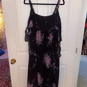 Free People Floral Off-the-Shoulder Midi Dress